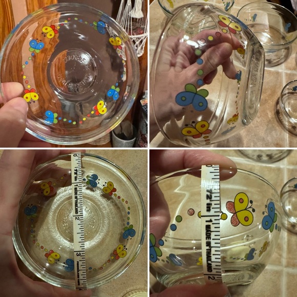 Butterfly & Dots Set-5 Glass Bowls🦋 - Picture 14 of 16